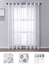 Gray Stripe Voile Tulle Curtains for Living Room Bedroom Solid White Sheer Curtain for Kitchen Long Window Drapes Decor Blinds 2024 - buy cheap