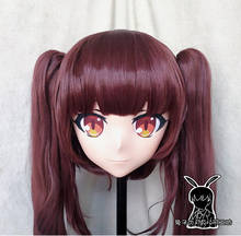 (Rk9186) qualidade superior artesanal resina feminina cosplay papel japonês kigurumi máscara crossdresser boneca transgênero máscara 2024 - compre barato