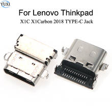 YuXi 2pcs Laptop DC Power Jack for Lenovo ThinkPad X1C X1Carbon 2018 TYPE-C Jack DC Connector Laptop Socket Power Replacement 2024 - купить недорого