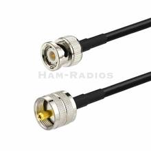 YiNiTone 20inch/50cm BNC Female to UHF Male PL259 PL-259 Plug RF Pigtail Jumper Cable RG58 2024 - buy cheap