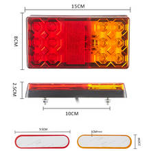 Luz LED trasera de freno para coche, camión, remolque y caravana, indicador de señal de giro, lámpara de parada, 12V y 24V, 1 par 2024 - compra barato