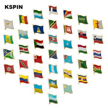 Various Natinal Lapel Pins Flag Lapel Pins Country Flag Badge Flag Badge Brooch 2024 - buy cheap