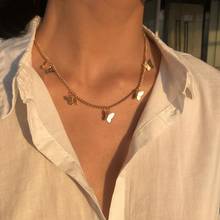 KSRA Small Animal Butterfly Stars Chain Necklace For Women Cute Gold Silver Color Clavicle Choker Necklace Jewelry Accessories 2024 - buy cheap