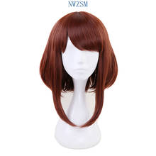 My Hero Academia OCHACO URARAKA Ochako Women Brown Short Wig Cosplay Costume Boku no Hero Academia Heat Resistant Hair Wigs 2024 - buy cheap