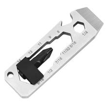 7-In-1 Carabiner Clip Bottle Opener Keychain Ring Stainless Steel Outdoor Tools Climbing EDC Card Multifunction Accessories 2024 - buy cheap