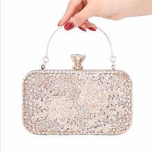 2021 Diamond Evening Clutch Bags Hollow Out Wedding Purse For Ladies Flowers Dinner Clutch Wallets Drop Shipping MN1516 2024 - buy cheap