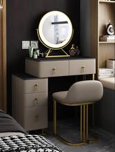 Rock board light luxury dressing table bedside table one bedroom small mini dressing table net red dressing table 2024 - buy cheap