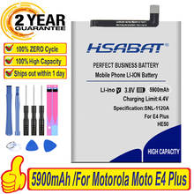 HSABAT Top Brand Battery for Motorola Moto E4 Plus XT1775 XT1770 XT1771 5900mAh HE50 2024 - buy cheap