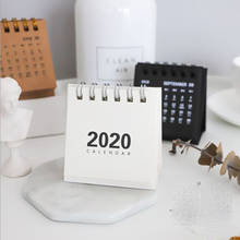 2020 новый год, небольшой настольный календарь, креативный простой Настольный блокнот с катушкой, блокнот из крафт-бумаги, ежедневный календарь, годовой Органайзер 2024 - купить недорого