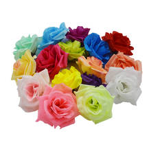 50 Uds. De Yoshiko, flores rosas decorativas para boda de 8cm, decoraciones para el hogar, accesorios para el hogar, flores artificiales, flores falsas 2024 - compra barato