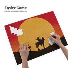 Sunset 300 Pcs 500 Pcs Jigsaw Puzzle For Adult Kids Game Toy Gift Ed Dead Redemption Redemption 2 Rdr2 Arthur Morgan Cowboy 2024 - buy cheap