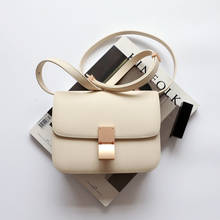 2021 New Tofu Bag BOX Leather Shoulder Messenger Portable Small Square Bag Fashion Bag Flight Attendant Bag 2024 - buy cheap