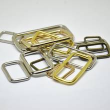 15mm/20mm/25mm/32mm/38MM/50MM Metal Adjustable Rectangle D Ring Buckle Nonwelded Loops For Pet Collar Dog Belt Backpack Strap 2024 - buy cheap