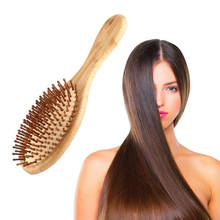 High Quality Hair Comb Bamboo Airbag Massage Comb carbonized solid wood bamboo cushion anti-static hair Brush combs travel 2024 - buy cheap