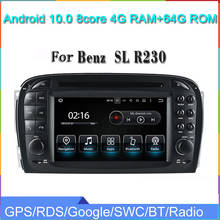 Автомобильный мультимедийный плеер с 8-ядерным процессором, Android 10, радио и навигацией для Benz SL-Class R230 SL500 SL350 SL400 2001-2005, автомобильный dvd GPS Carplay 2024 - купить недорого