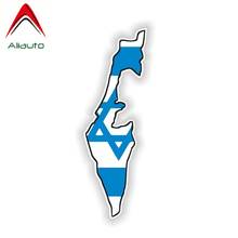 Aliauto Funny Map Stickers Israel Motorcycle Flag Car Sticker Waterproof Reflective Decoration Decal Accessories PVC,15cm*5cm 2024 - buy cheap