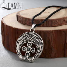 QIAMNI Nordic Lunula Moon Cross Talisman Necklace Pendant Viking Protection Amulet Male Punk Slavic Pagan Jewelry Choker Charm 2024 - buy cheap