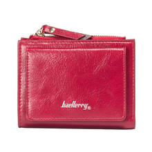 Baellerry Womens Portefeuilles Designer 2021 Leather Wallets Women Short Rits Wallets Women Wallets Red Card Holder Small Clutch 2024 - buy cheap