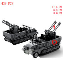 hot military WWII Technology weapons equipment SDKFZ 11 vehicles army Lightning war model bricks moc Building Blocks toys gift 2024 - buy cheap