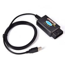 Для Ford MS-CAN HS-CAN Mazda диагностический сканер USB FTDI чип OBD2 ELM327 2024 - купить недорого