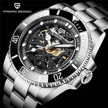 Pagani design-relógio de pulso, mecânico, à prova d'água, em aço inoxidável, vidro safira, automático, luxo, executivo, masculino 2024 - compre barato