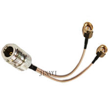 10 Uds N hembra a 2 conector SMA macho de RF RG316 Pigtail Y Cable de extensión 10/15/20/30/50 cm/1 m 2024 - compra barato