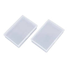 2pcs Transparent Game Poker Storage Box Plastic Playing Cards Case Container For Home Family Entertainment Game Holder 2024 - buy cheap