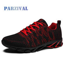 Parzival tênis casual masculino de malha, sapato leve e respirável para treino esportivo caminhada 2024 - compre barato