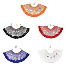 Bohemian Ethnic Five-Color Tassel Pearl Shawl Collar Necklace Color Beaded Ladies Necklace For Women Necklace Jewelry 2019 2024 - buy cheap