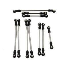 10pcs Stainless Steel Tie Rod Link Kit for 1/10 Traxxas TRX4 324mm Wheelbase RC Car Accessories 2024 - buy cheap