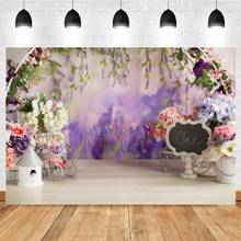 Spring Flower Newborn Baby Shower Interior Wood Board Floor Birthday Backdrop Vinyl Portrait Photography Background Photophone 2024 - buy cheap