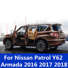 Для Nissan Patrol Y62 Armada 2016 2017 2018 автомобиля этиленового пропилен-каучука звук изоляционный уплотнитель боковой обрез Шум изоляции резиновый уплотнитель двери автомобиля 2024 - купить недорого