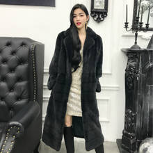 Real Fur Coat Women 100% Mink Fur Winter Coat Women Warm Jackets and Coats Mink Fur Coat Abrigos Mujer Invierno 2020 YL001 YY712 2024 - buy cheap