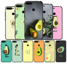 Cute Avocado Food black Silicone Phone Case For Huawei honor 30 20 Pro 8 8X 9 10 20 Lite Mate 10 20 30 Lite Pro cover 2024 - buy cheap