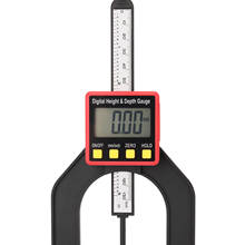 Medidor de profundidade para carpintaria, régua, 0-80mm, 0.01mm, display digital lcd, ferramentas de medição de profundidade com pés magnéticos 2024 - compre barato