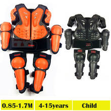 Child Kids Age 4-15 Motocross Spine Chest Body Armor Vest Scooter Riding Skating Knee Elbow Guard Motorbike Cycling Waistcoat 2024 - buy cheap