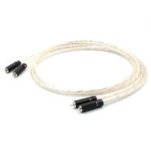 Hifi аудио RCA штекер аудио кабель, Liton посеребренный двойной фильтр кольцо аудиоустройство сигнальный кабель RCA к RCA 2024 - купить недорого