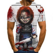 Мужская футболка с 3D-принтом зомби-рок, Повседневная футболка с коротким рукавом, лето 2020 2024 - купить недорого
