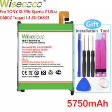 Wisecoco 5750mAh LIS1520ERPC Battery For SONY Xperia Z Ultra C6806 C6802 C6616 ZU L4 XL39H C6833 XL39 Phone+Tracking Number 2024 - buy cheap