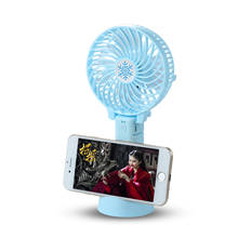 Mini Handheld Fan with phone holder USB Charging  Desk folding Fans Rechargeable Portable Office Outdoor Travel 2024 - buy cheap