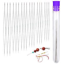 KAOBUY 18PCS Beading Needles, 6Sizes Seed Beads Embroidery Needles Big Eye Collapsible Beading Needles Set For Jewelry Making 2024 - buy cheap