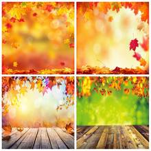 Autumn Background For Photography Yellow Maples Leaves Polka Dots Light Bokeh Party Child Baby Scenic Photo Backdrop Photostudio 2024 - buy cheap