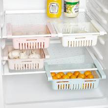 Холодильник для хранения Организатор Морозильный шкаф с выдвижными ящиками рефрижератор шкаф для хранения полки для хранения контейнеров для Кухня 2024 - купить недорого