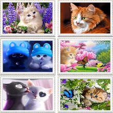 40*30cm DIY 5D Diamond Mosaic Cartoon Cats Handmade Diamond Painting Cross Stitch Kits Diamond Embroidery Patterns Rhinestones 2024 - buy cheap