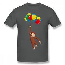 Curious George T Shirt Cartoon Print Curious George T-Shirt Graphic Short-Sleeve Tee Shirt Man 3xl Beach Cotton Awesome Tshirt 2024 - buy cheap