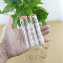 12 peças 30*100mm 50ml mini garrafa de vidro frasco tubo de teste rolha de cortiça spice garrafas recipiente pequenos frascos frasco de vidro minúsculo 2024 - compre barato