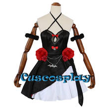 Game Azur Lane HMS Vampire Cosplay Costume Lolita Dress Lana Roi Blessed Wedding Black Dress Female Girls Halloween Costumes 2024 - buy cheap