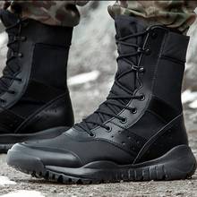 Summer Combat Boot Men Women Climbing Training Lightweight Waterproof Tactical Boots Outdoor Hiking Breathable Mesh Army Shoes 2024 - buy cheap