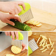 Kitchen Accessories Gadget Wave Onion Potato Slices Wrinkled French Fries Salad Corrugated Cutting Chopped Potato Slicer 2024 - buy cheap