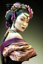 Unassambled 1/10  ancient Chinese Lady bust  Resin figure miniature model kits Unpainted 2024 - buy cheap